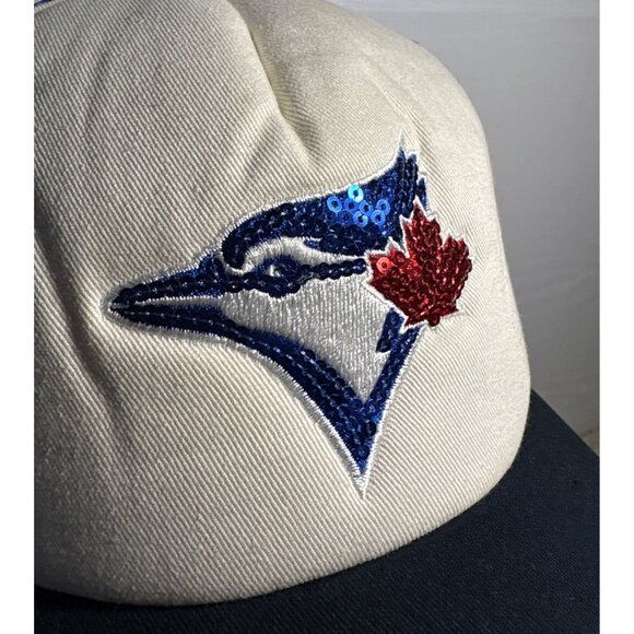 Toronto Blue Jays Womens Hat By 47 Brand Glimmer Sequin Snapback Mesh Cap MLB - Picture 3 of 8
